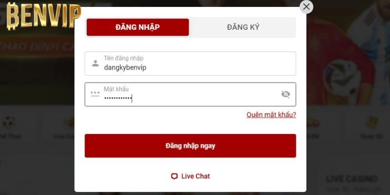 Hướng Dẫn Cách Đăng Nhập Benvip Trên Máy Tính Và Điện Thoại