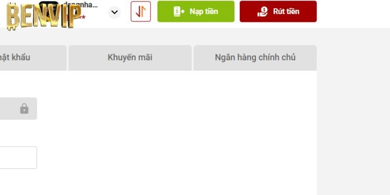 Hướng Dẫn Thao Tác Nạp Tiền Benvip Nhanh Chóng Nhất