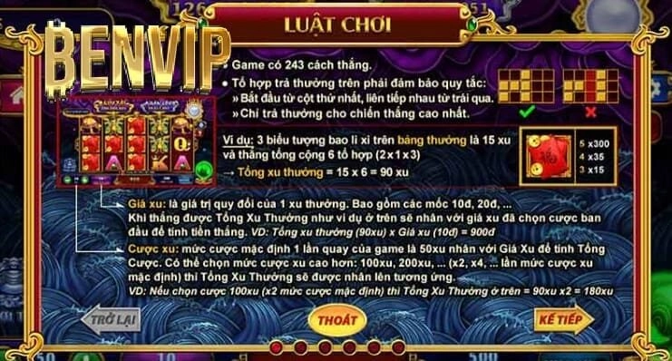 Luật chơi Nổ Hũ Kho Tàng Ngũ Long
